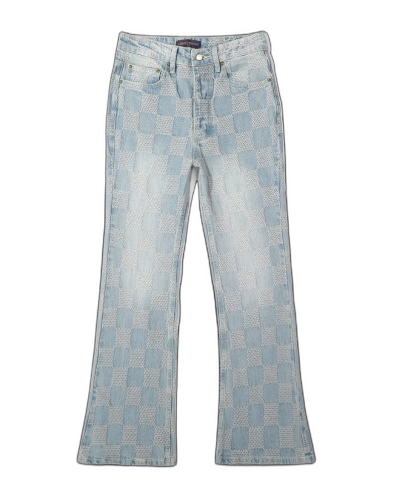 Jeans Louis Vuitton Azzurro – con quadretti sfasati