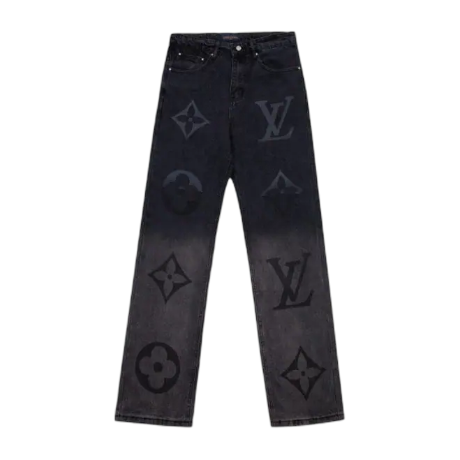 Jeans Louis Vuitton Nero – con logo sfasato