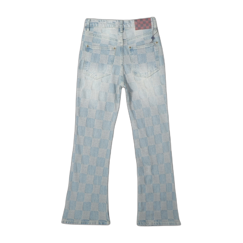 Jeans Louis Vuitton Azzurro – con quadretti sfasati
