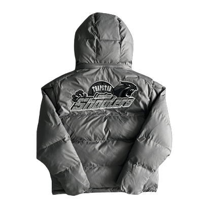 SHOOTERS DETACHABLE HOODED PUFFER-GREY