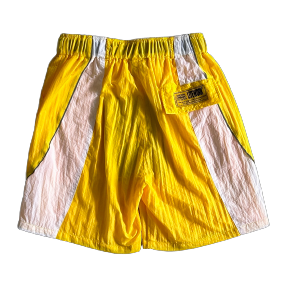 ALCATRAZ SUN &amp; RAIN SHORTS-WHITE &amp; YELLOW
