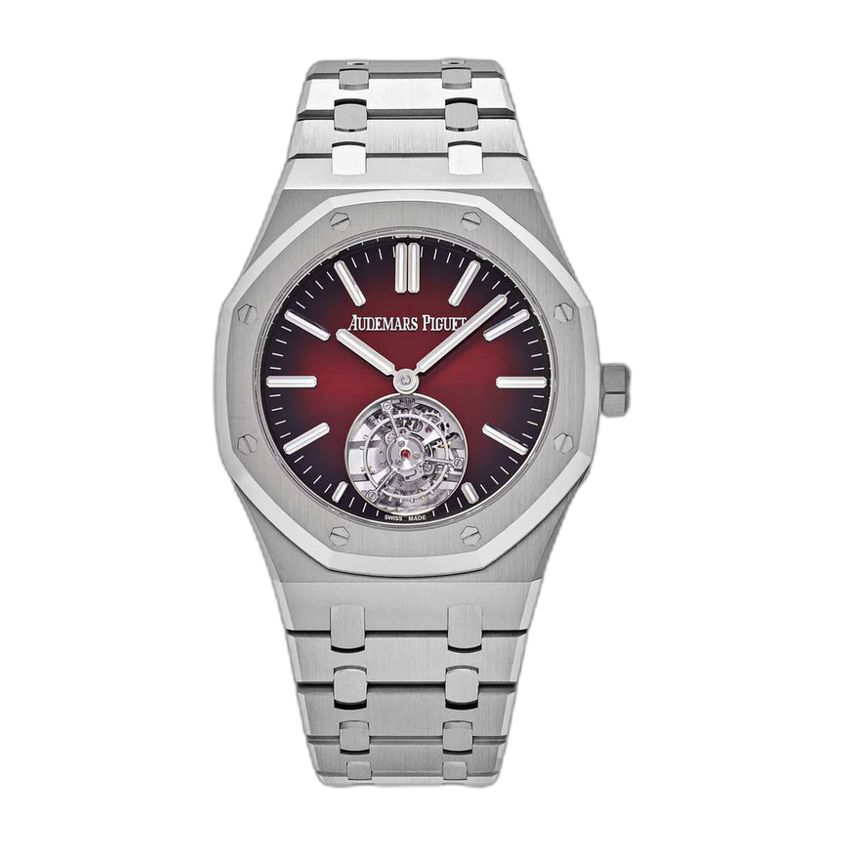 Audemars Piguet Royal Oak 26730ST.OO.1320ST.05 Selfwinding Flying Tourbillon Red Burgundy Steel