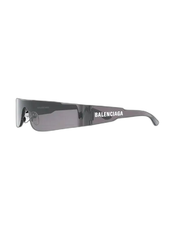 Black Mono Rectangle Sunglasses