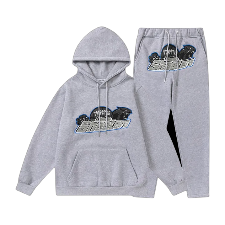 Tuta Trapstar Shooters Nera o Grigia – Logo Blu