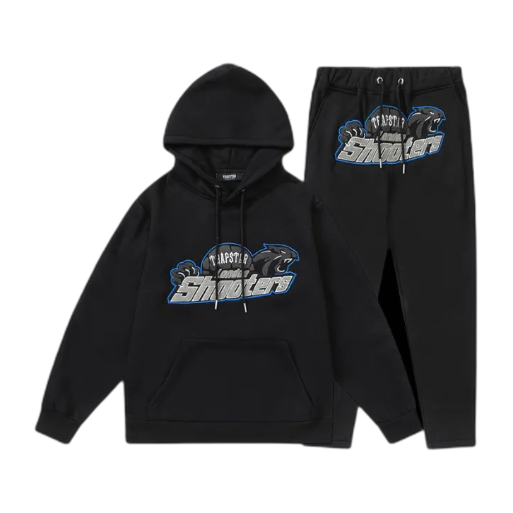 Tuta Trapstar Shooters Nera o Grigia – Logo Blu