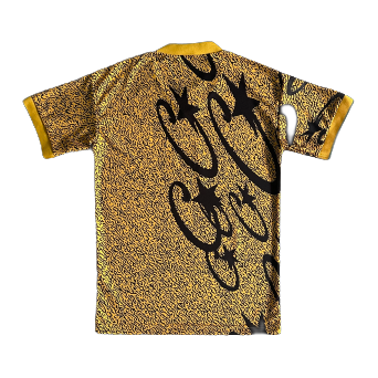 YELLOW AND BLACK ALL-OVER PRINTED FOOTBALL UNIFORM