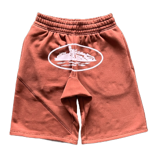 BROWN SWEATSHIRT SHORTS