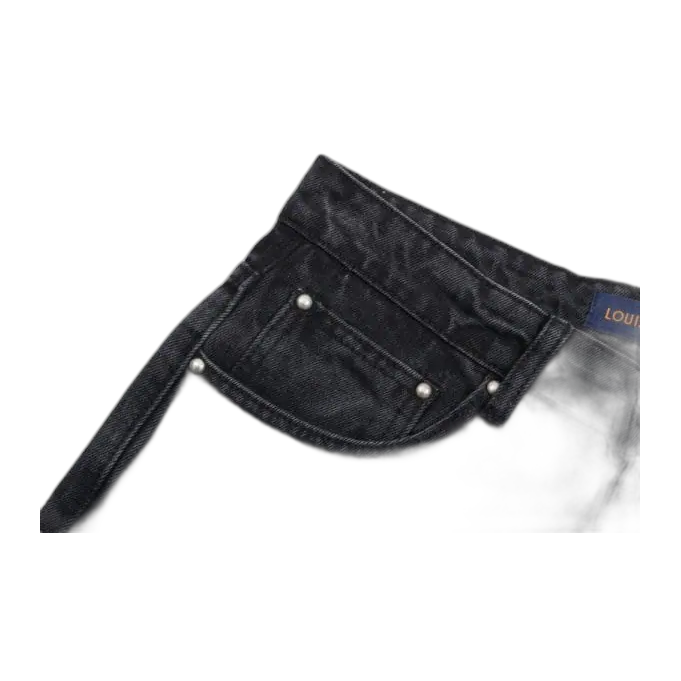 Jeans Louis Vuitton Nero – con logo sfasato
