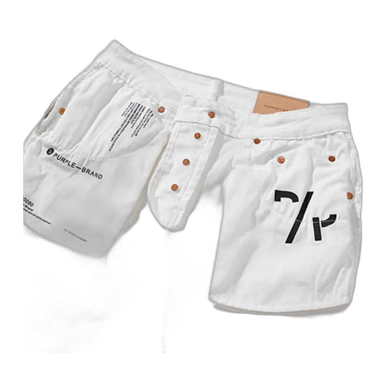 Jeans Purple bianchi  – con schizzi neri