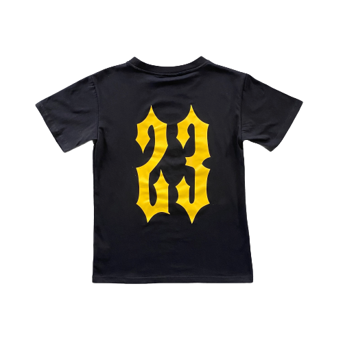 T T-SHIRT – YELLOW/GREY