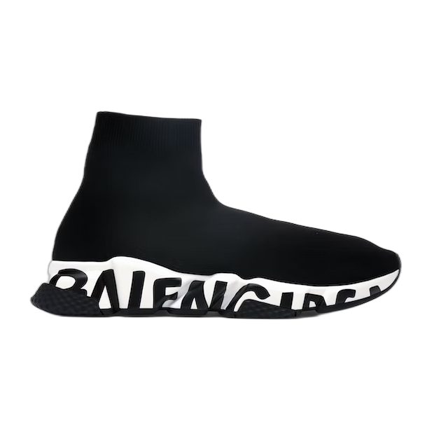 Speed Graffiti Trainers Black White