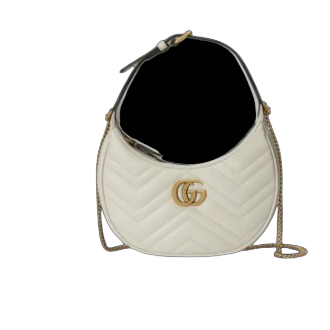 BORSA A MEZZALUNA MINI GG MARMONT BIANCA