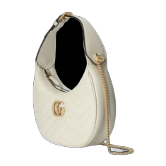 BORSA A MEZZALUNA MINI GG MARMONT BIANCA