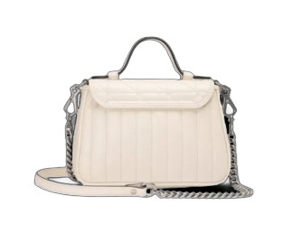 BORSA A MANO MINI DONNA GG MARMONT MATELASSÉ BIANCO