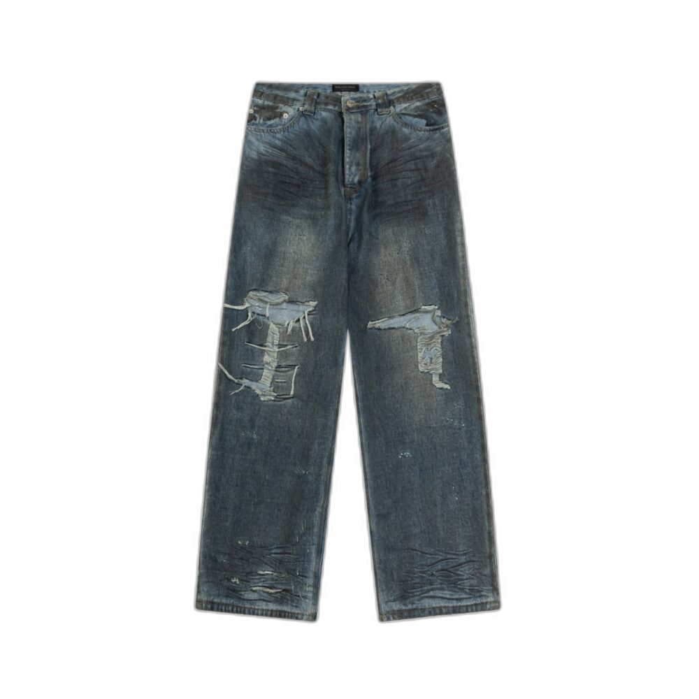 Jeans Balenciaga grigio – oversize uomo