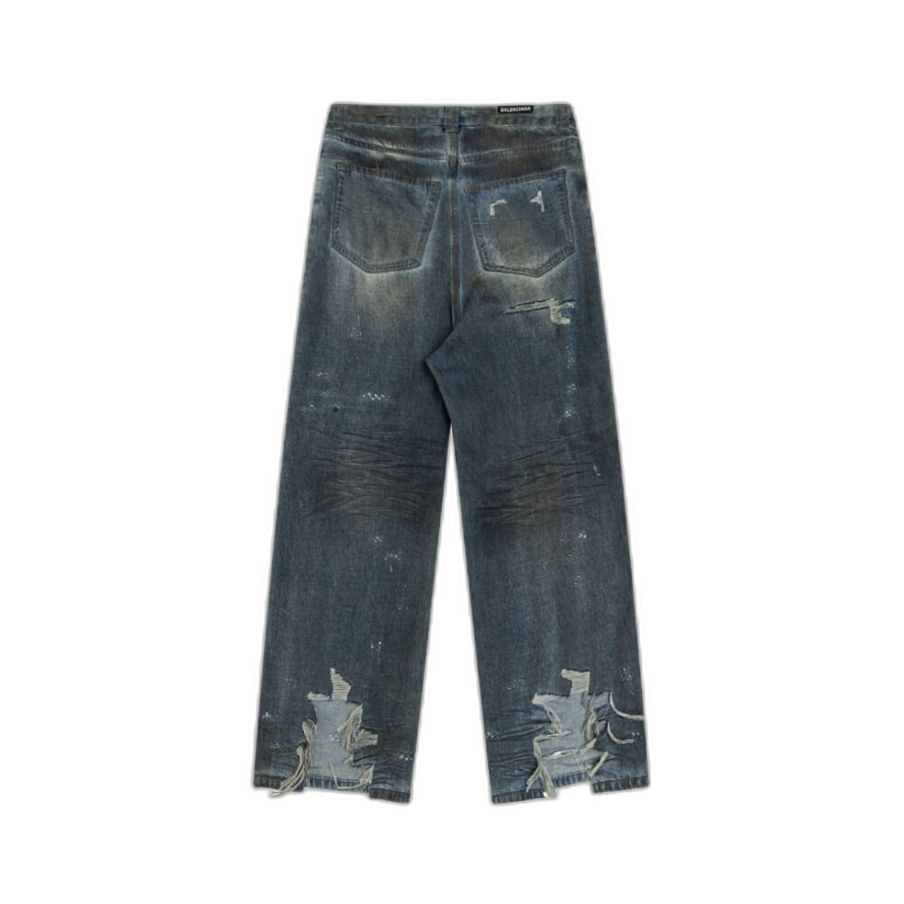 Jeans Balenciaga grigio – oversize uomo