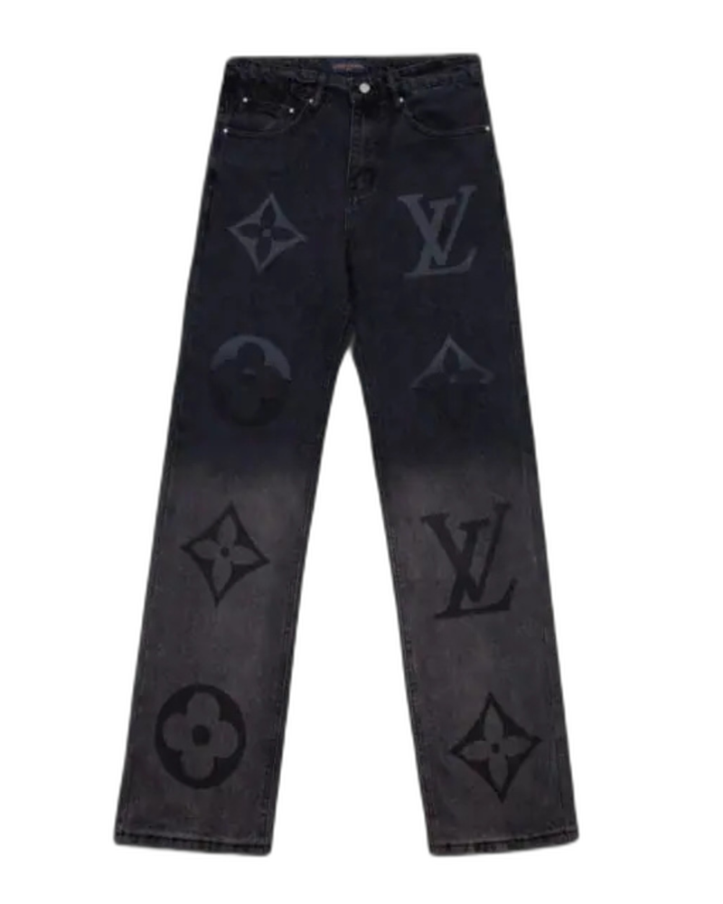 Jeans Louis Vuitton Nero – con logo sfasato