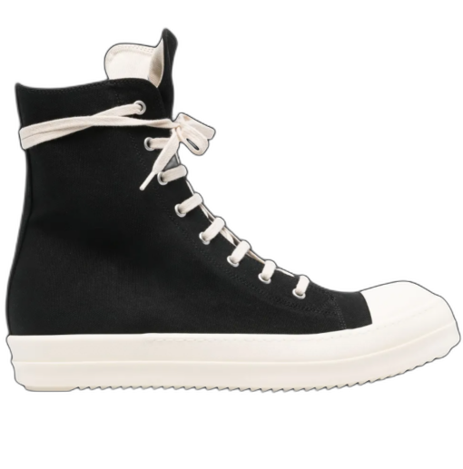 Rick Owens DRKSHDW canvas sneaker black