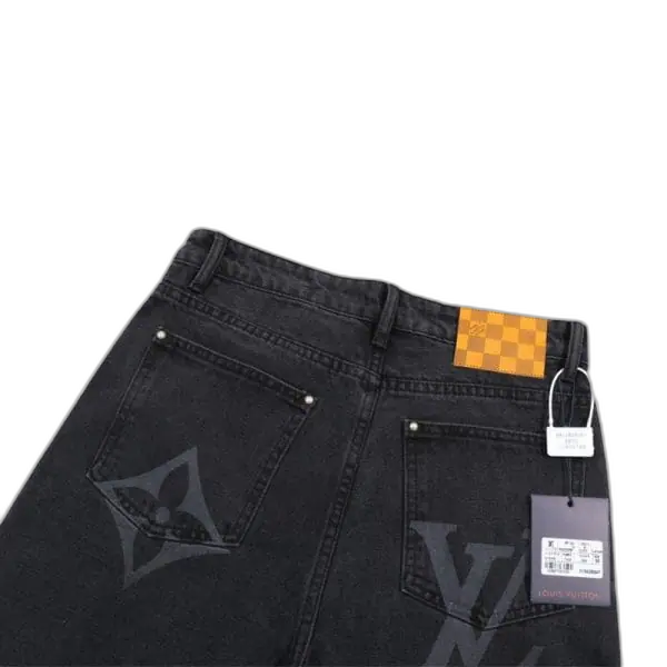 Jeans Louis Vuitton Nero – con logo sfasato