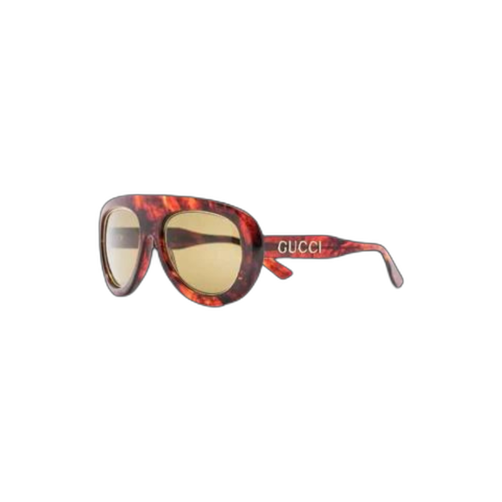 tortoiseshell pilot-frame sunglasses
