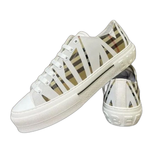 Burberry Cotton Jack Low 19 Sneaker White Sand