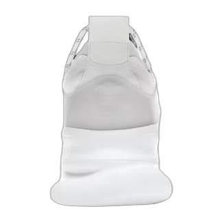 Chain Reaction White Mesh Rubber Suede