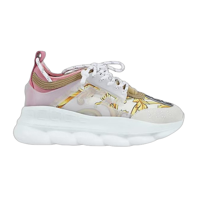 Chain Reaction White Pink Yellow Barocco (W)