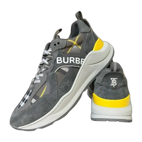 Burberry Vintage Check Low-Top Sneaker Dark Grey