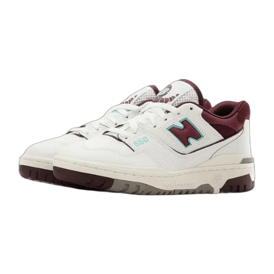 NEW BALANCE 550 BURGUNDY CYAN
