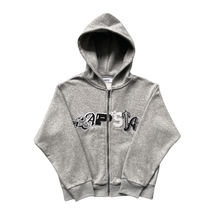WIDCARD ZIP-GREY/MONOCHROME