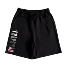 DECDODED HOODED SHORT SET-BLACK/PINK