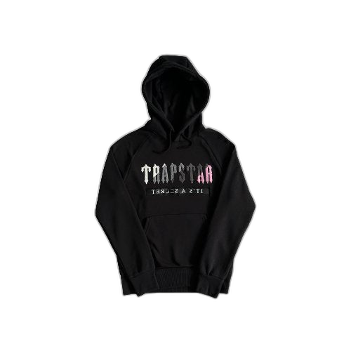 DECDODED HOODED SHORT SET-BLACK/PINK