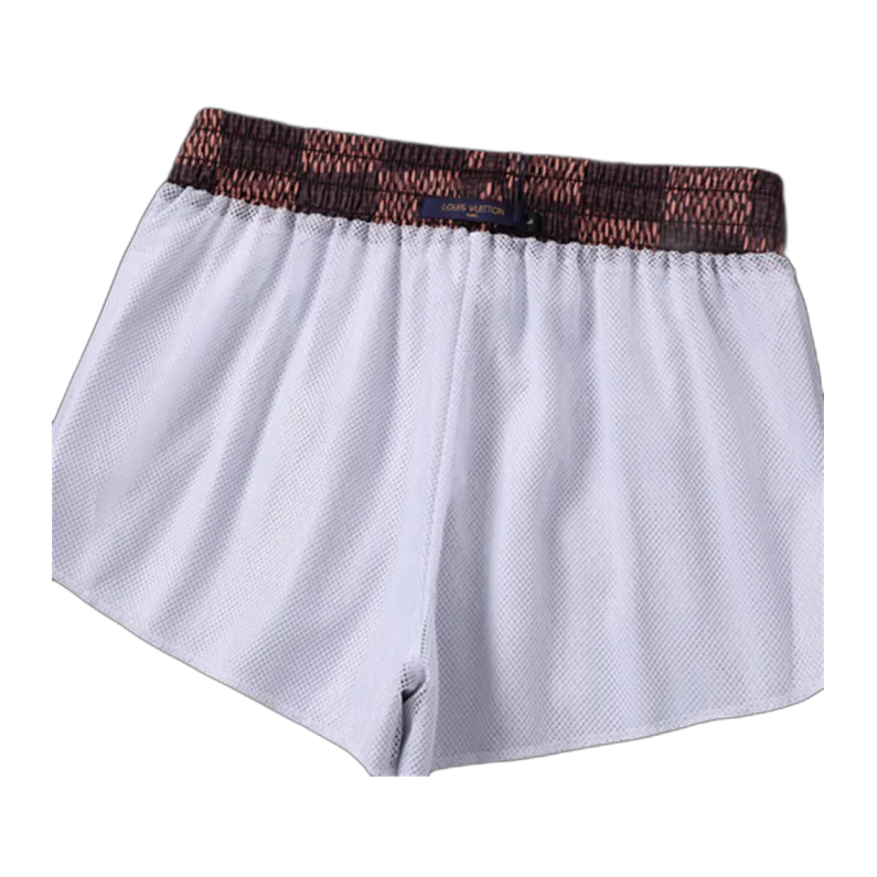 SHORT LV BROWN AND PINK
