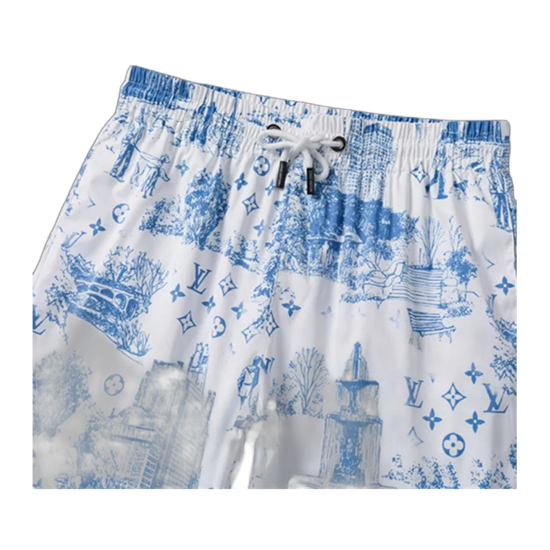 SHORT LV BLUE AND WHITE