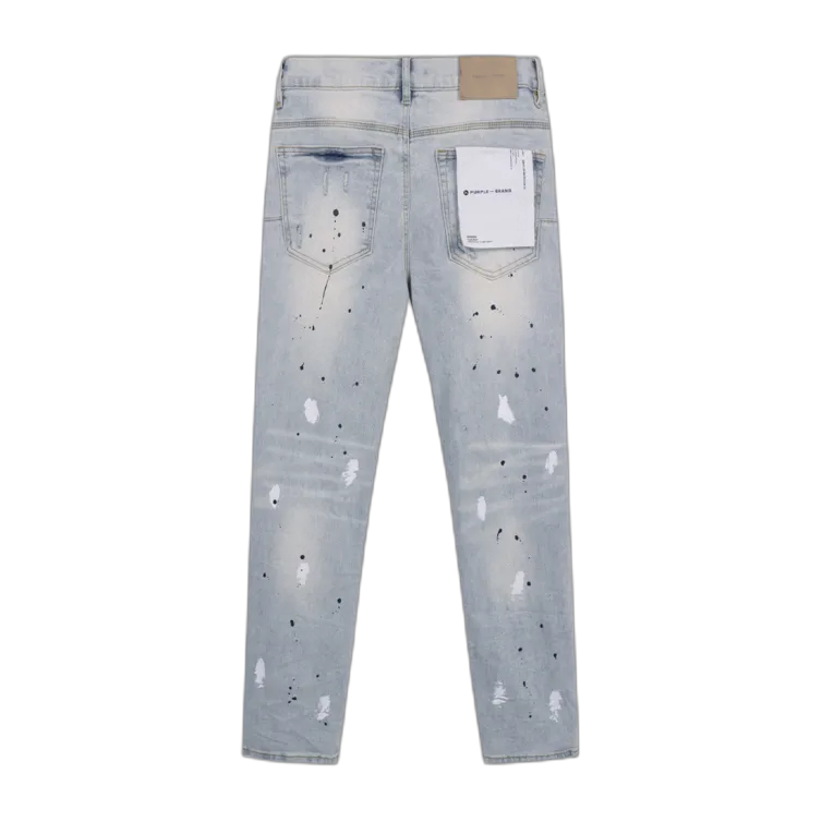 Jeans Purple azzuri   – uomo con schizzi bianchi