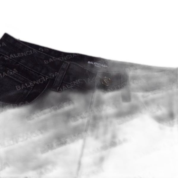 Jeans Balenciaga Nero – con scritte svasate