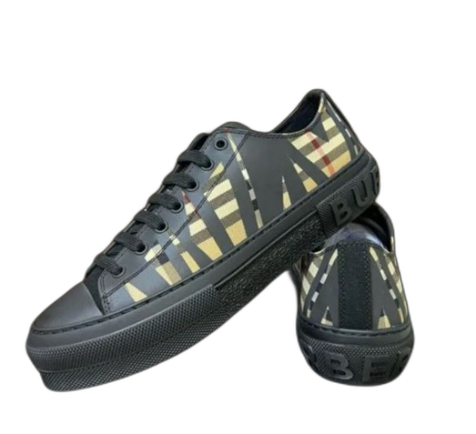 Burberry Cotton Jack Low 19 Sneaker Black Sand
