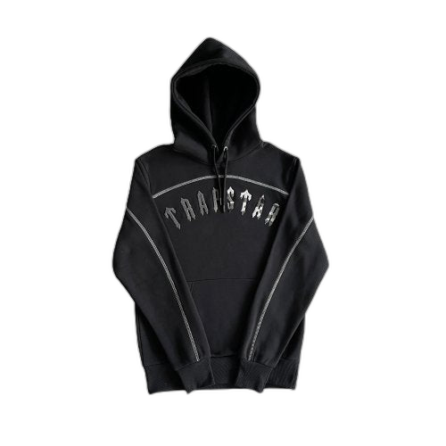 IRONGATE CHENILLE AECH HOODIE TRACKSUIT-BLACK/GREY CAMO