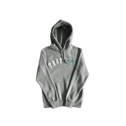 IRONGATE CHENILLE ARCH HOODIE TRACKSUIT GREY/SEA BLUE