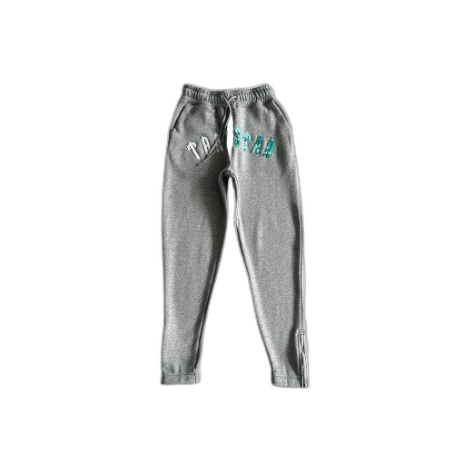 IRONGATE CHENILLE ARCH HOODIE TRACKSUIT GREY/SEA BLUE