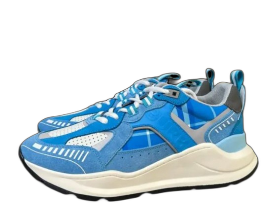 Burberry Vintage Check Low-Top Sneaker Blue