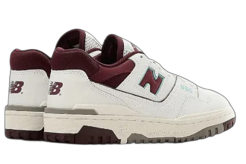 NEW BALANCE 550 BURGUNDY CYAN