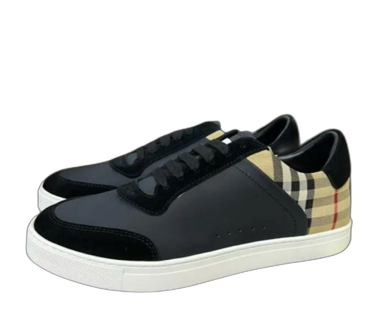 Burberry Leather And Suede Sneaker Black