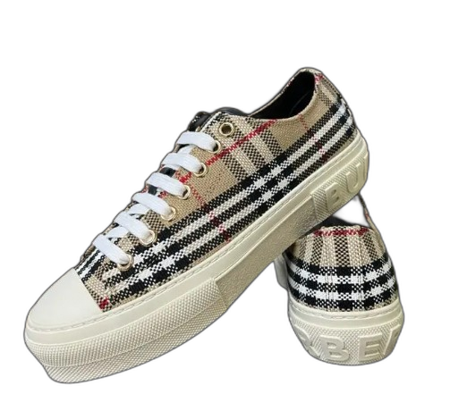 Burberry Vintage Check Patchwork Sneaker Beige