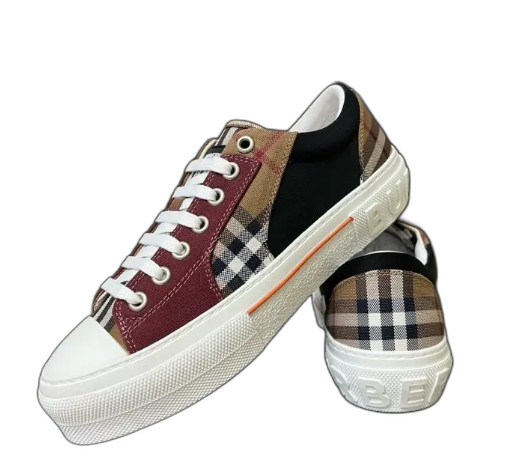 Burberry Vintage Check Patchwork Sneaker Dark Birch Brown