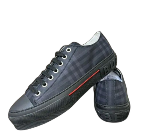Burberry Cotton Jack Low 19 Sneaker Black Denim