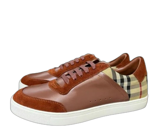 Burberry Leather And Suede Sneaker Brown