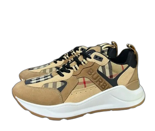 Burberry Vintage Check Low-Top Sneaker Sand
