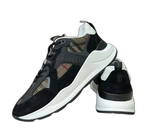 Burberry Vintage Check Low-Top Sneaker Full Black