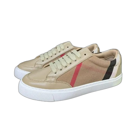 Burberry House Check and Leather Sneaker Beige